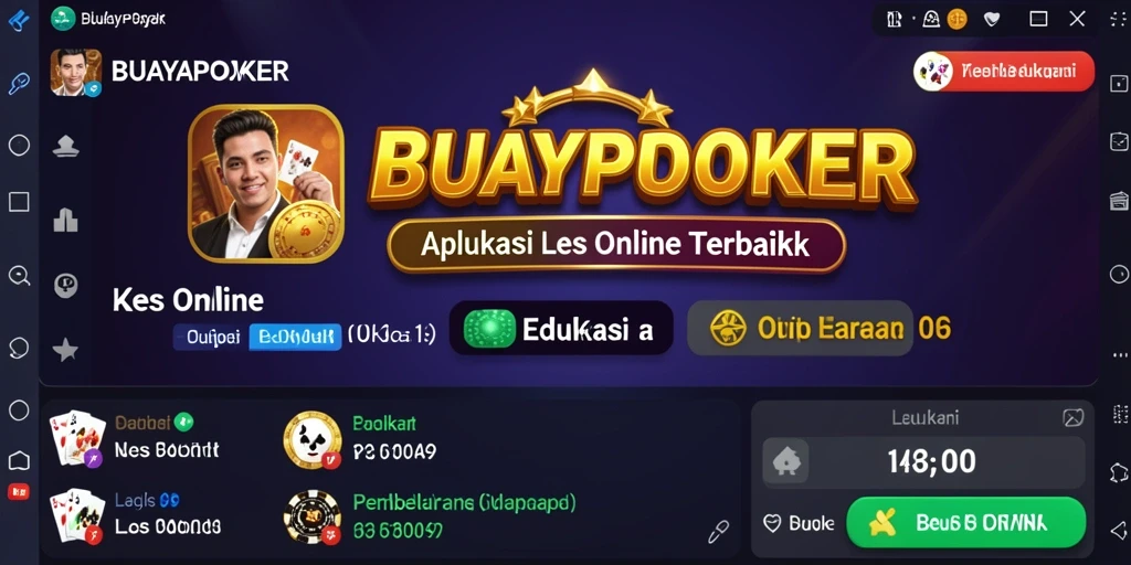 Tampilan antarmuka pengguna BUAYAPOKER yang modern dan ramah pengguna.