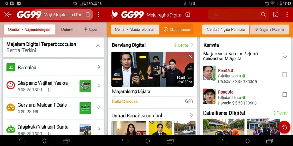 Antarmuka user-friendly GG99 yang menampilkan berita terkini.