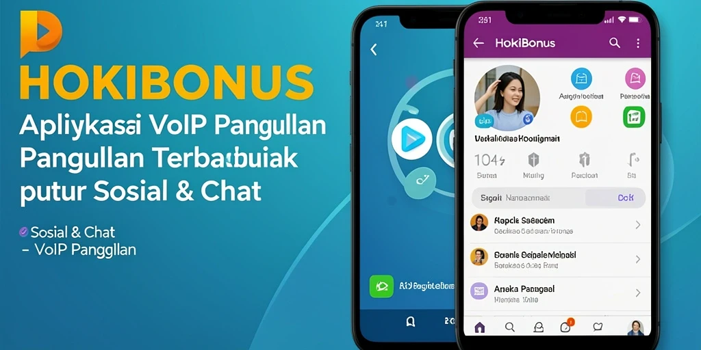 Antarmuka HOKIBONUS yang modern dan intuitif untuk VoIP Panggilan.