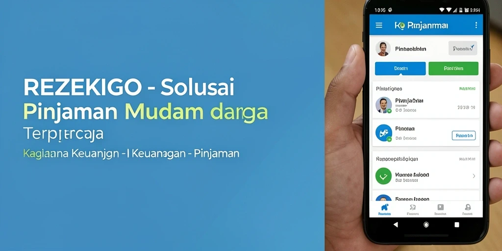 Antarmuka user-friendly aplikasi REZEKIGO untuk pinjaman.