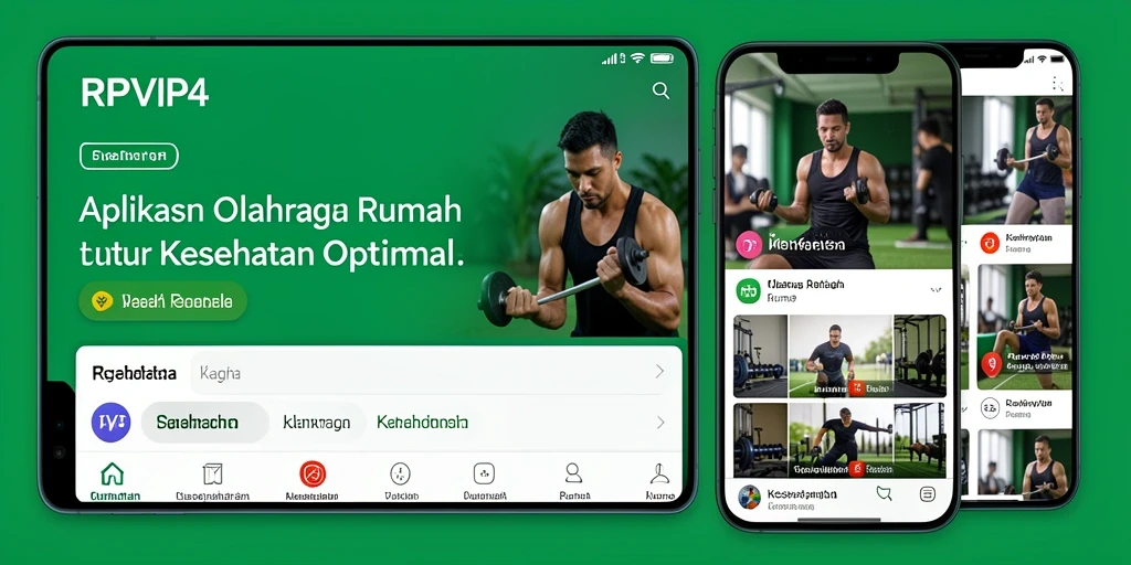 Tampilan antarmuka RPVIP4 yang user-friendly untuk olahraga rumah.