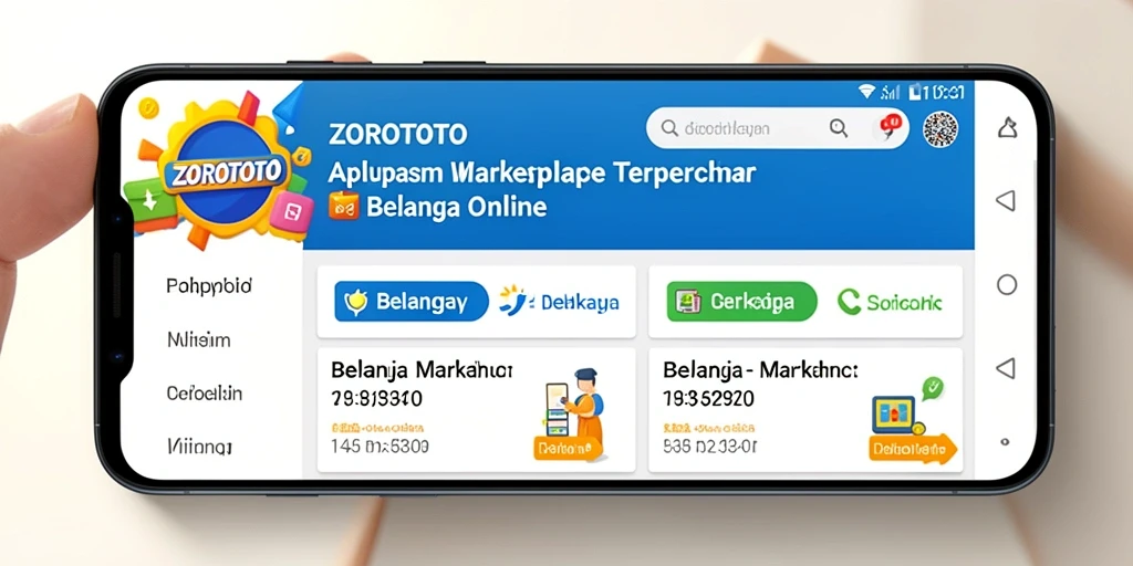 Tampilan antarmuka utama aplikasi ZOROTOTO yang menarik dan fungsional.