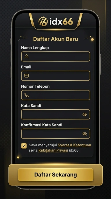 Panduan Registrasi Akun Baru idx66 untuk Android