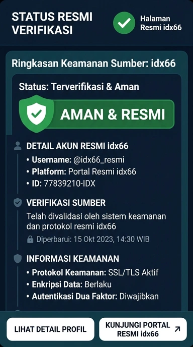 Kanal Resmi idx66 untuk Pengguna Android